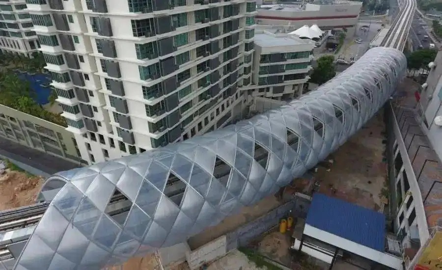 吉隆坡膜结构轻轨隧道