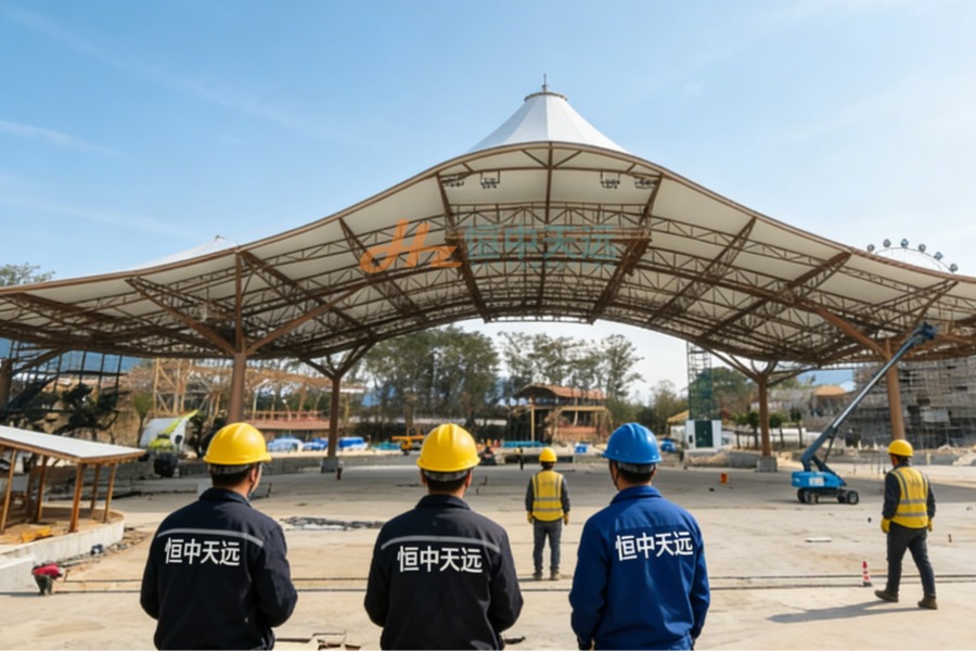 广州森林海旅游度假区主题乐园膜结构工程